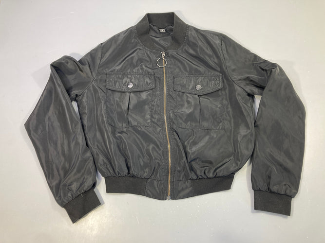 Blouson zippé noir, moins cher chez Petit Kiwi