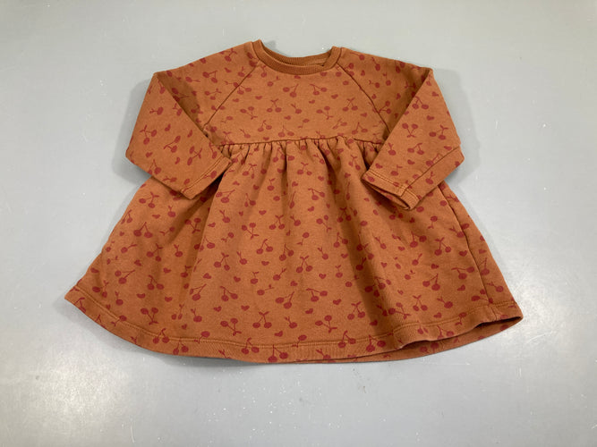 Robe sweat m.l brune cerise, moins cher chez Petit Kiwi