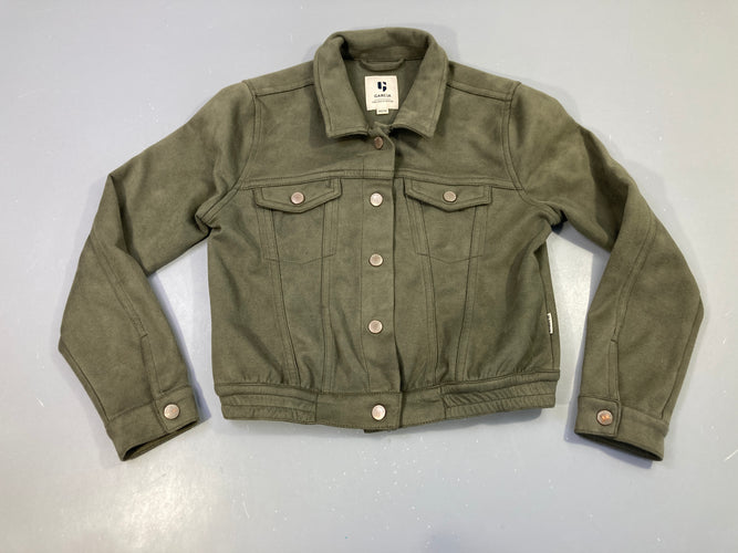 Blouson peau de pêche vert, moins cher chez Petit Kiwi