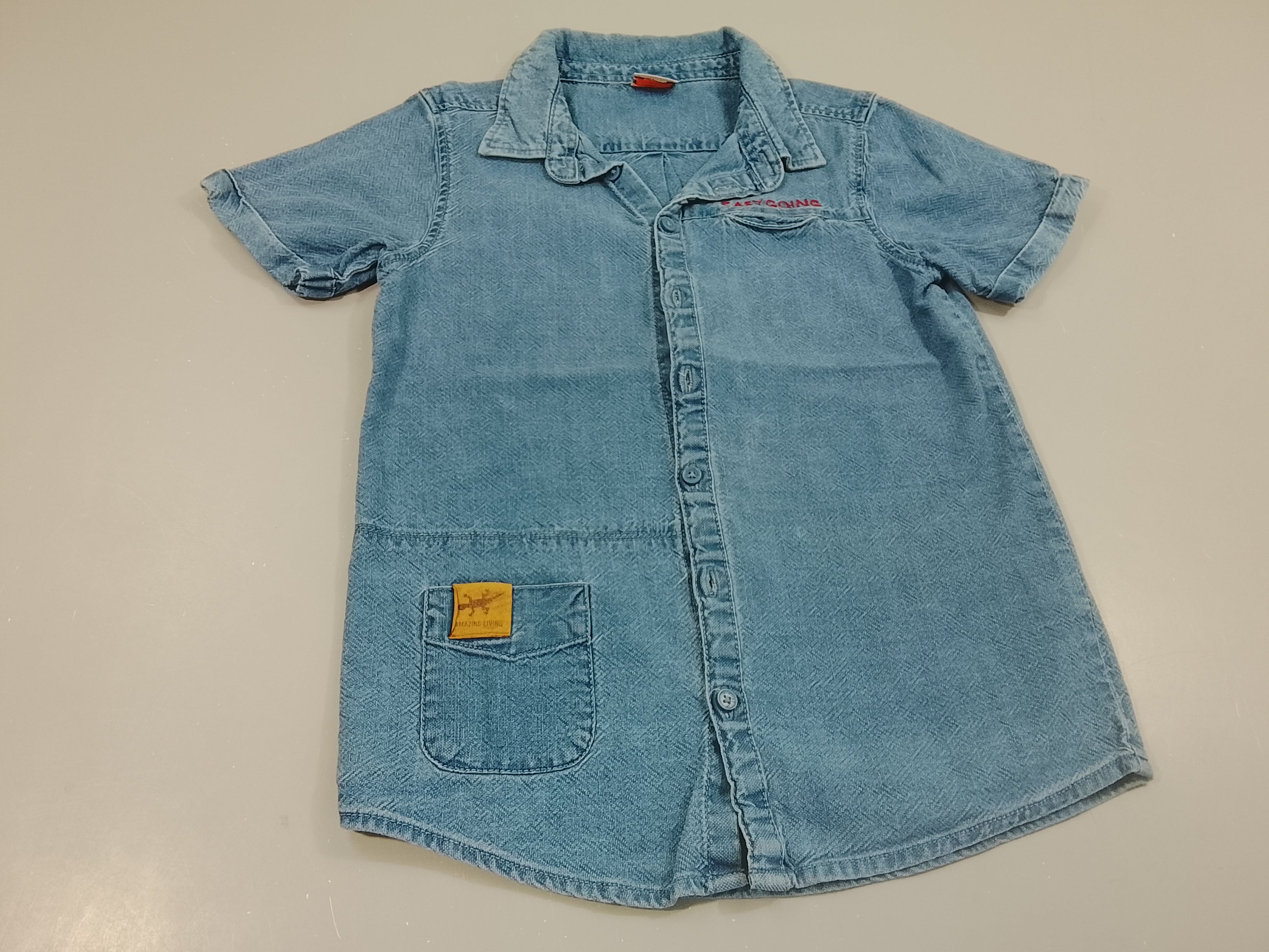 Chemise m.c en jean  