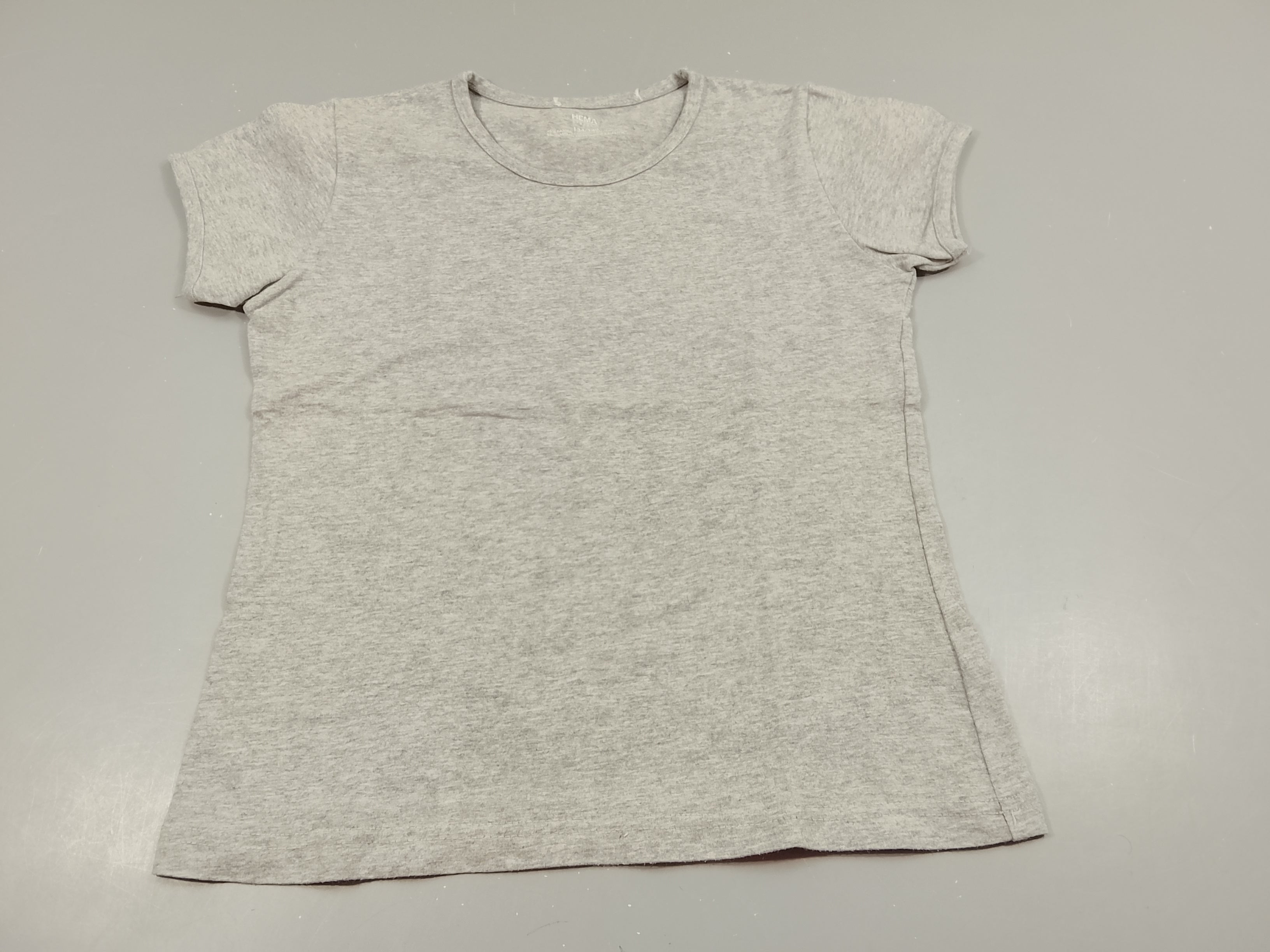 T-shirt m.c gris clair flammé