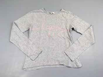 T-shirt m.l gris chiné Happy