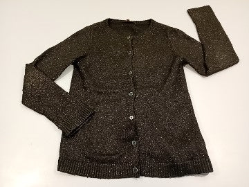 Gilet noir pailleté, un peu bouloché