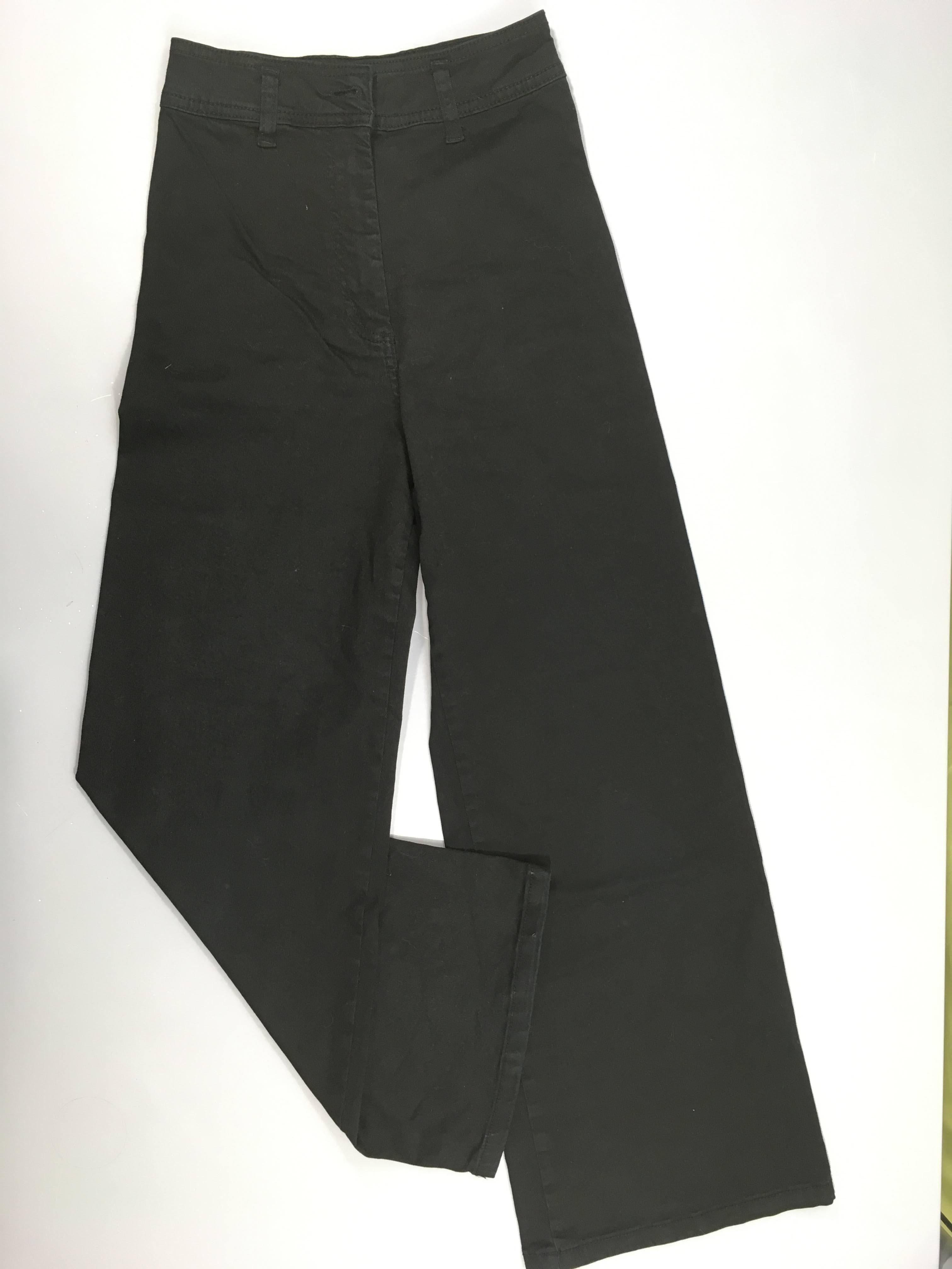 Pantalon toile large noir, 34