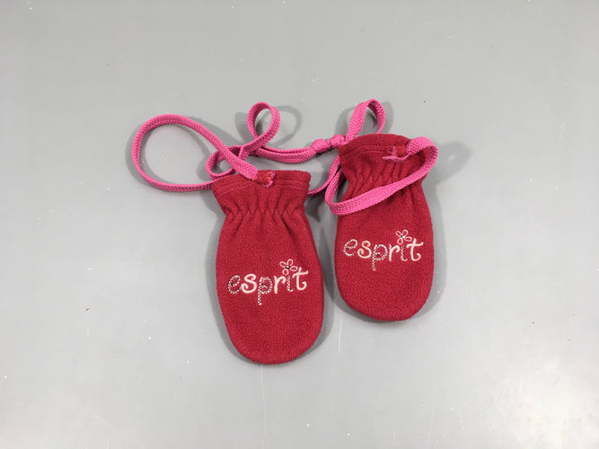 Moufles polar rose foncé Esprit, moins cher chez Petit Kiwi