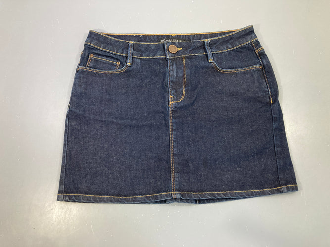 Jupe droite jean, moins cher chez Petit Kiwi