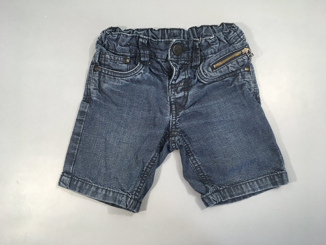 Bermuda denim à carreaux, moins cher chez Petit Kiwi
