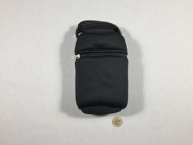 Sac isotherme noir pour biberon ou petit pot, moins cher chez Petit Kiwi