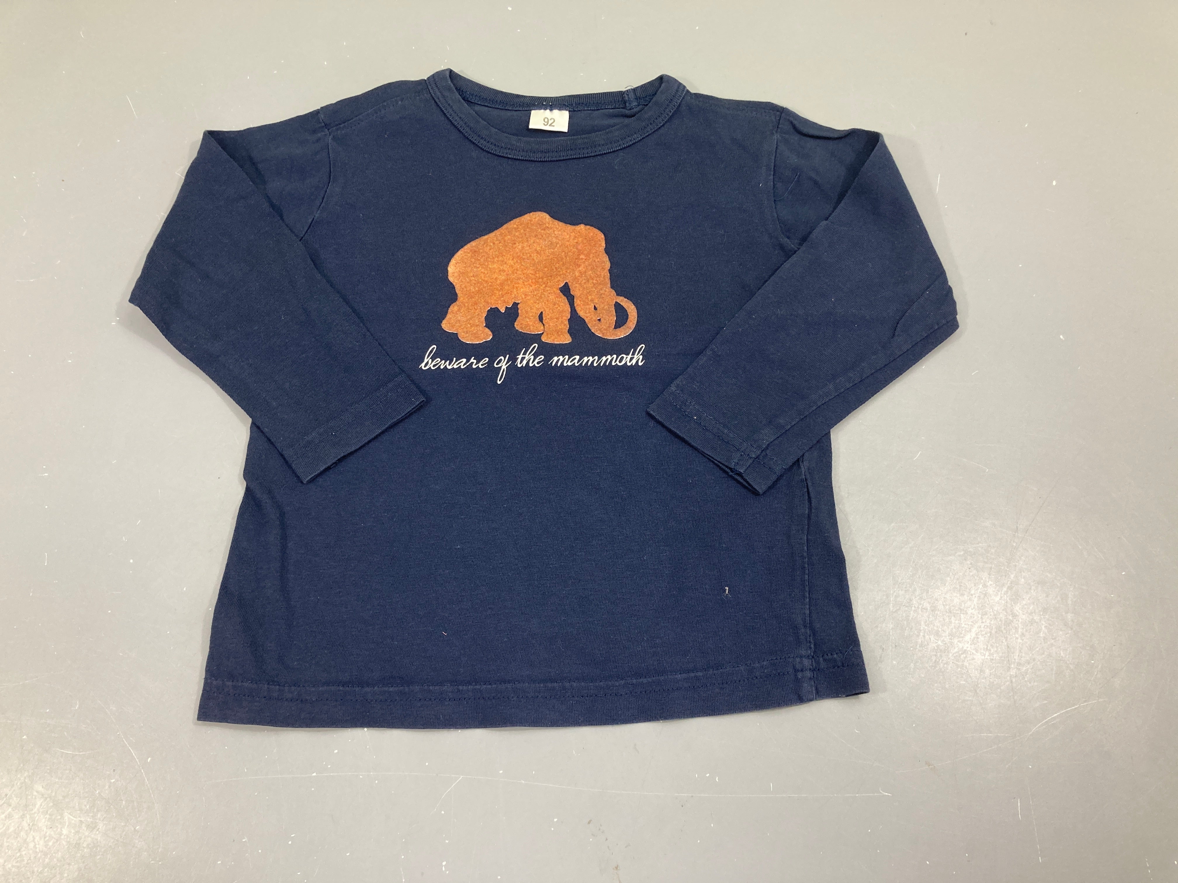 T-shirt m.l bleu foncé mammouth
