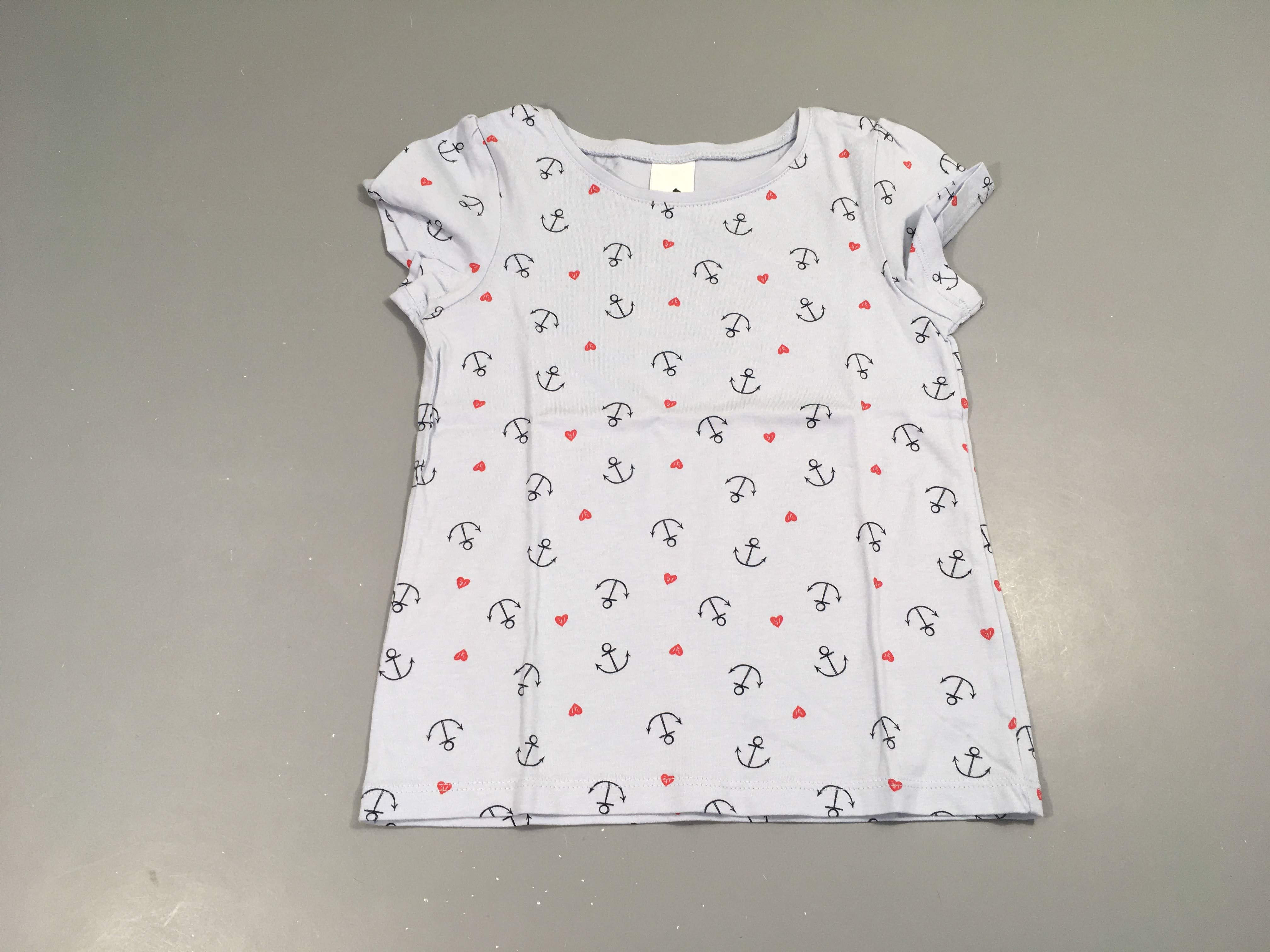 T-shirt m.c bleu ancres