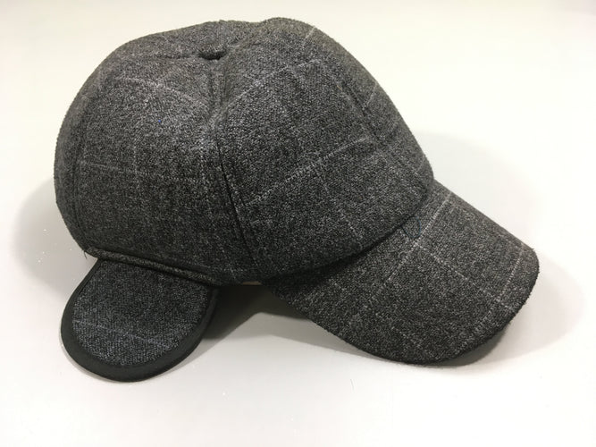 Casquette chaude cache-oreilles gris, moins cher chez Petit Kiwi