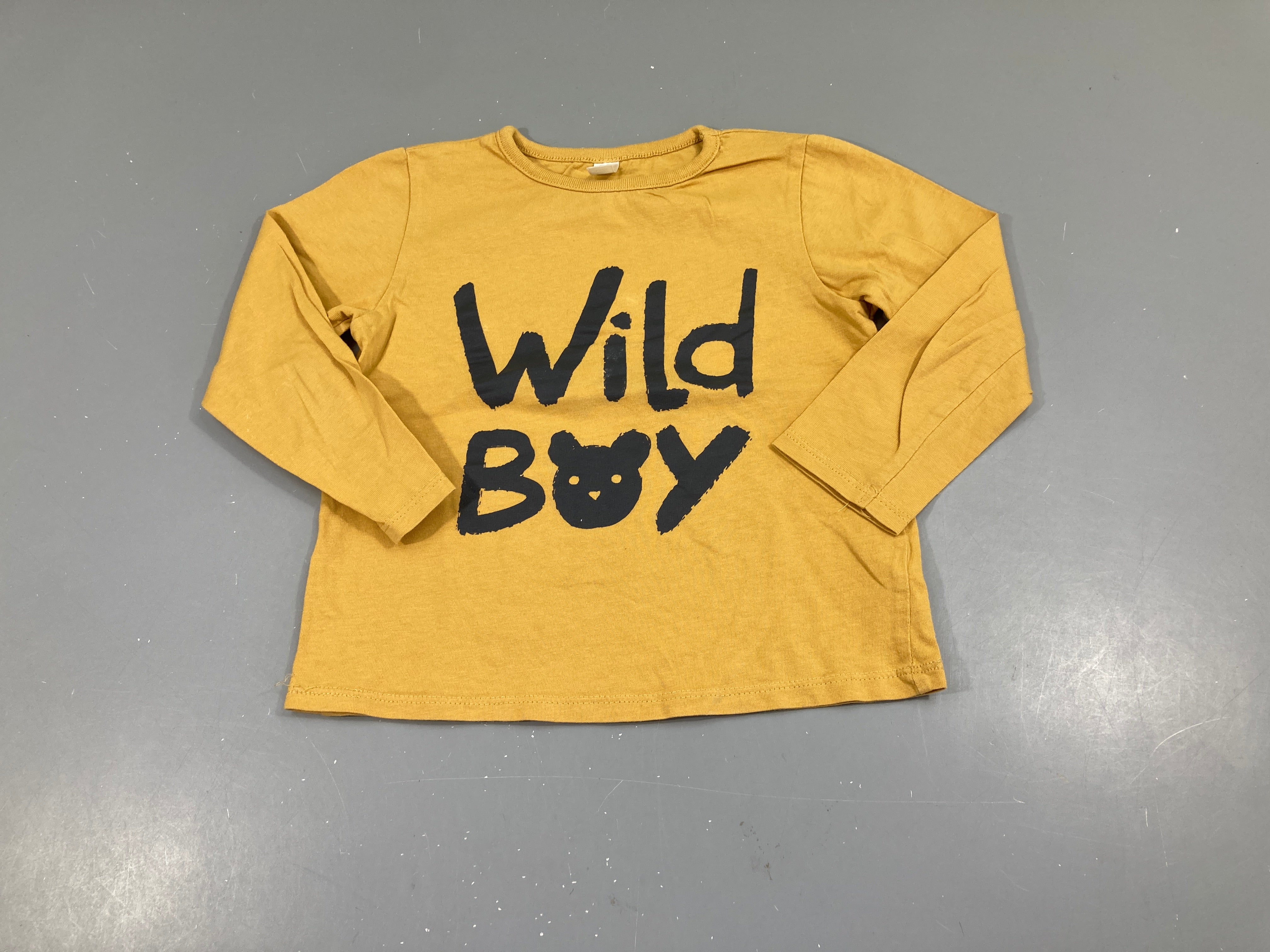 T-shirt m.l jaune moutarde Wild