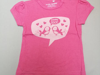 T-shirt m.c rose oiseaux love
