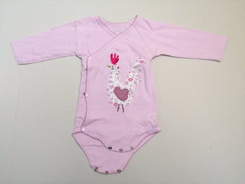 Body m.l croisé rose poule