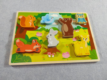 Puzzle  en bois animaux de la forêt