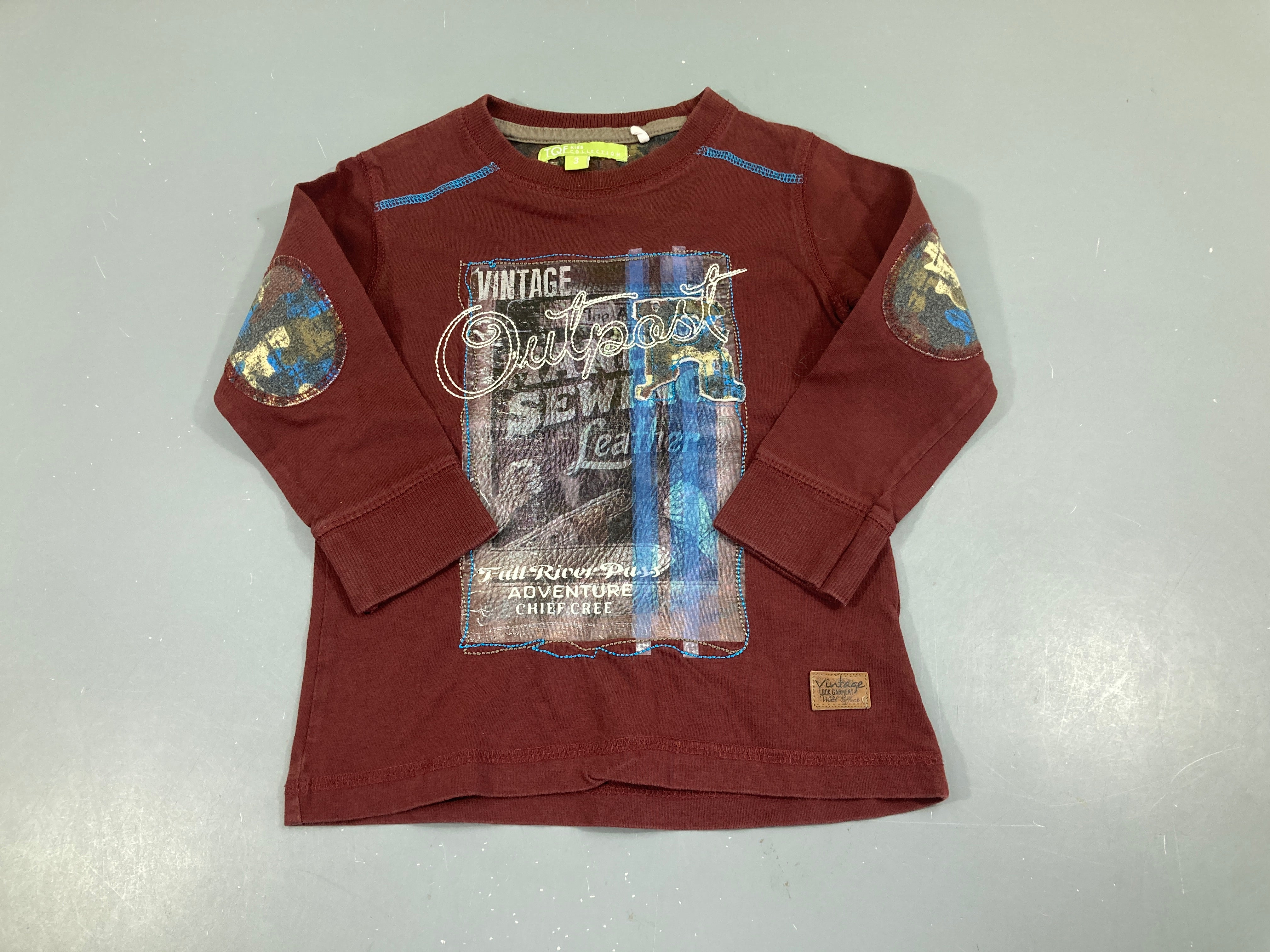 T-shirt m.l bordeaux Outpost