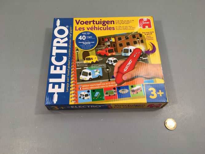 Electro Les véhicules: livret avec stylo sonore et lumineux - fonctionne, moins cher chez Petit Kiwi