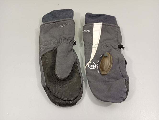 Moufles de ski gris et blanc. 6a, moins cher chez Petit Kiwi