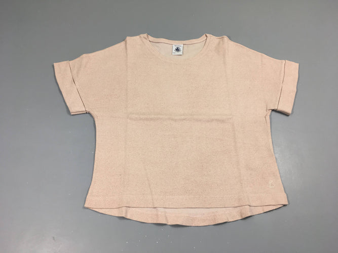T-shirt m.c rose pois irisés, moins cher chez Petit Kiwi