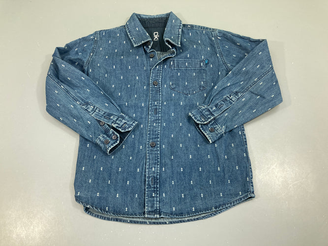Chemise m.l denim triangles, moins cher chez Petit Kiwi