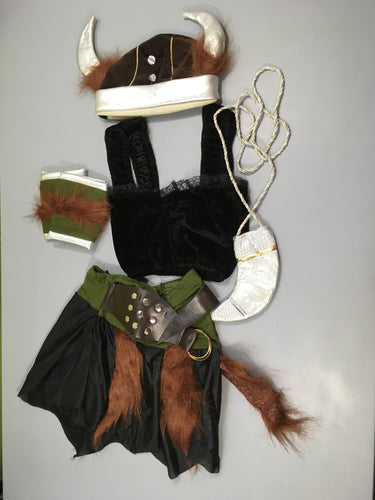 Déguisement fille viking + accessoires, 7-10a, moins cher chez Petit Kiwi