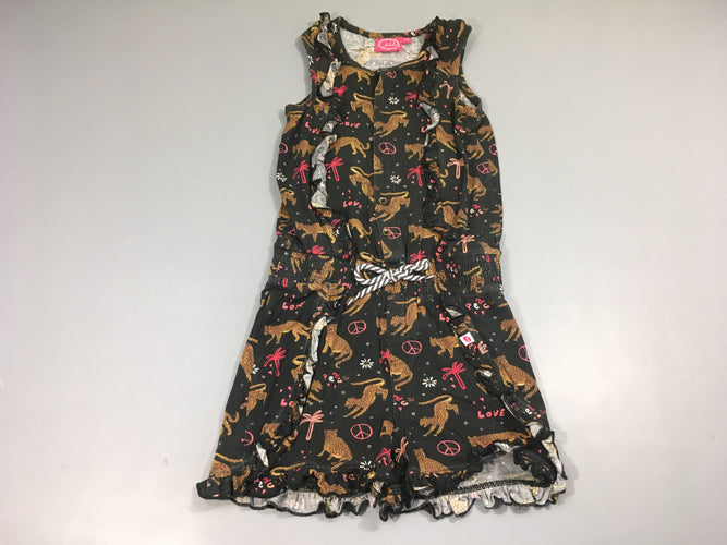 Combishort s.m noir panthères, un peu décolorée, Jubel, moins cher chez Petit Kiwi