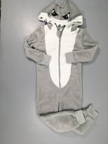Surpyjama gris-blanc requin, moins cher chez Petit Kiwi