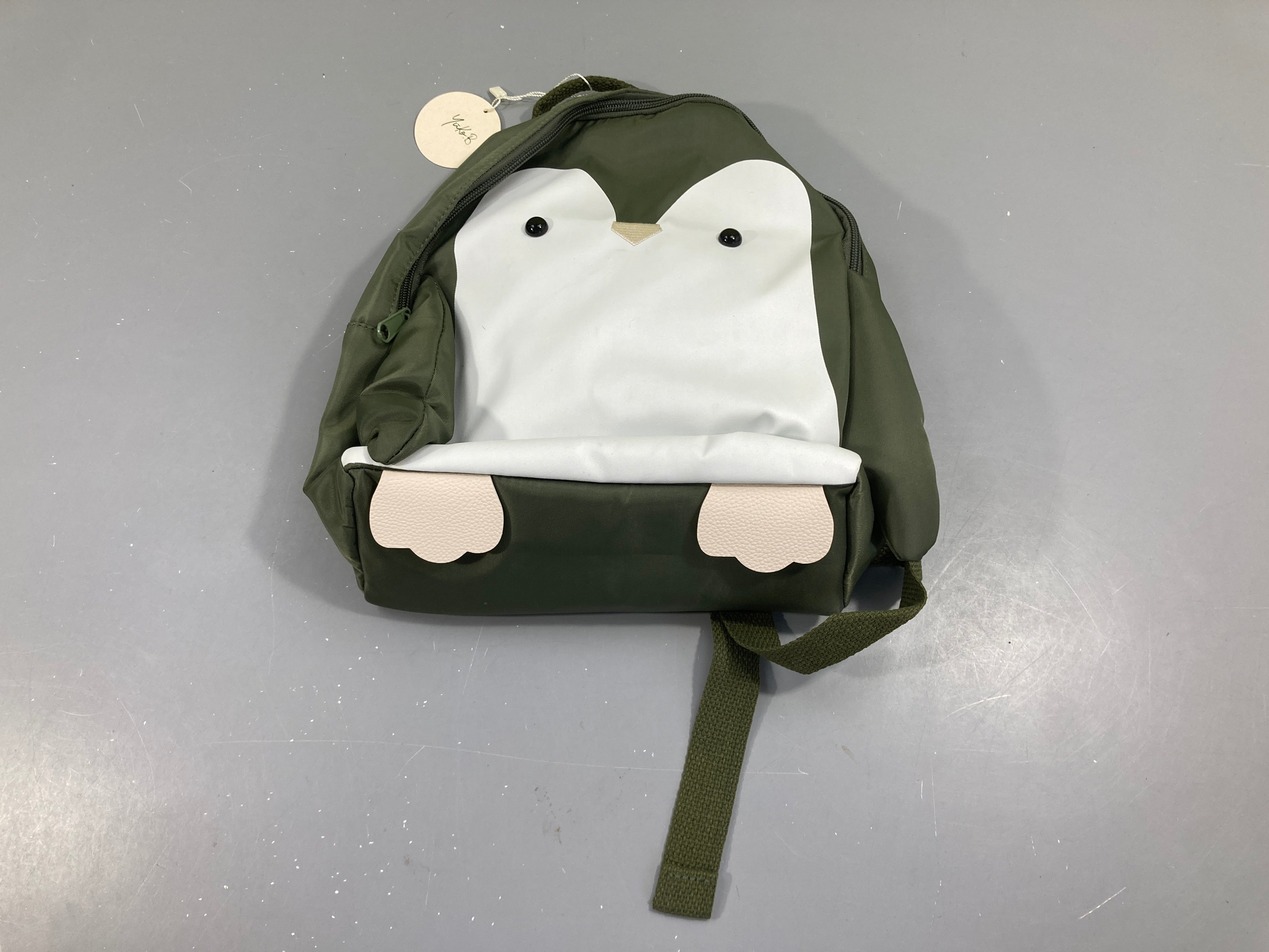 NEUF sac à dos kaki pingouin Yuko B (prix neuf 36,95€)