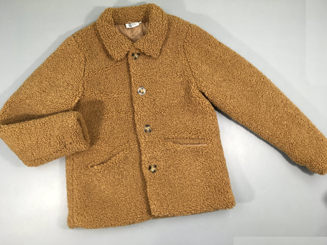 Veste teddy brun, moins cher chez Petit Kiwi