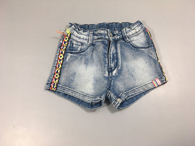 Short denim effet délavé, B.Nosy, moins cher chez Petit Kiwi