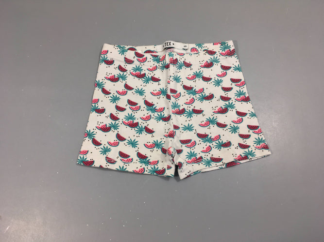 Short jersey blanc pastèques, moins cher chez Petit Kiwi