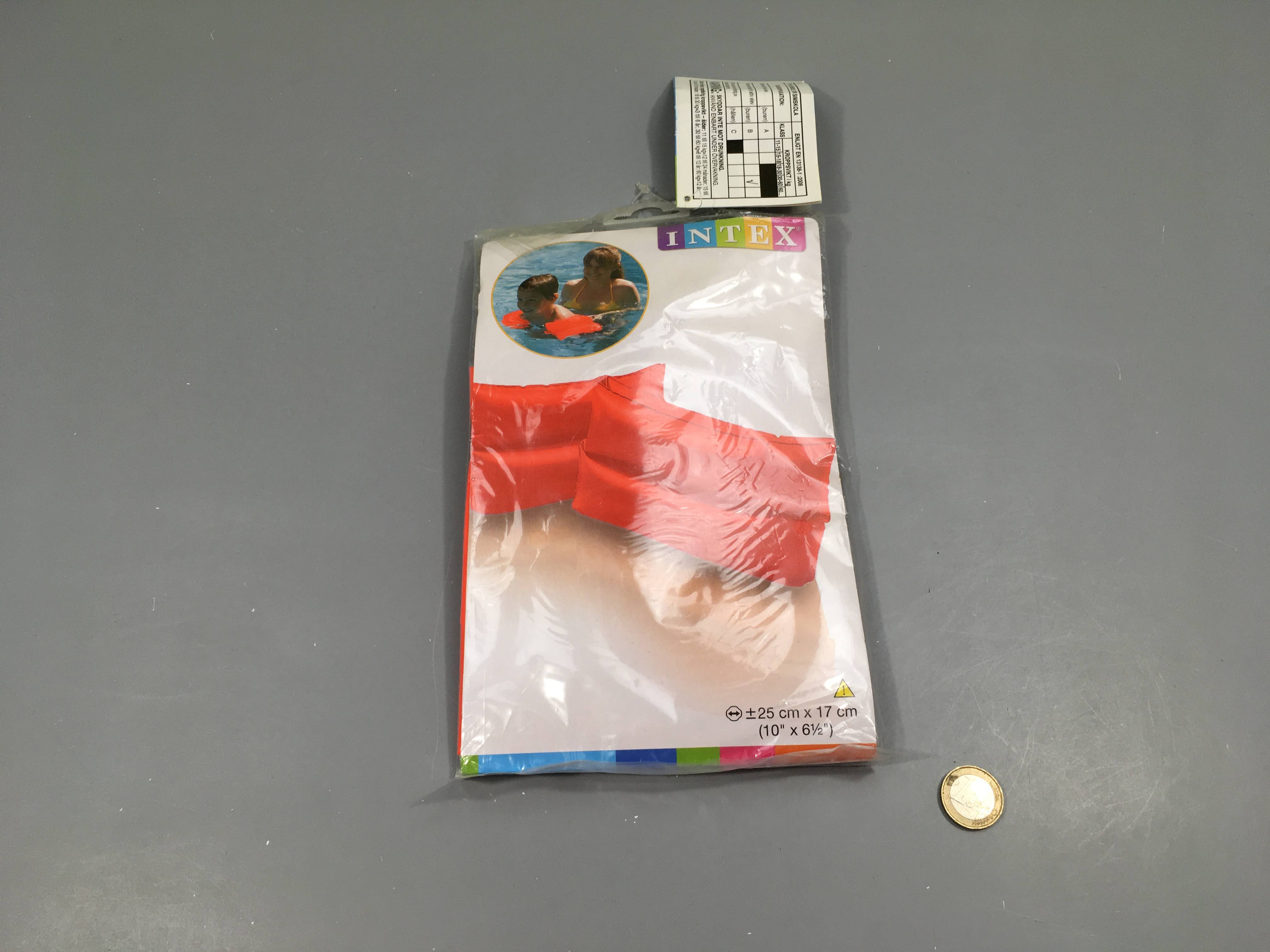 NEUF brassards oranges intex, 30-60kg