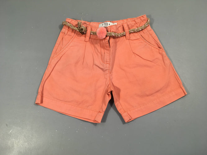 Short chino saumon ceinture, arrière un peu usé, moins cher chez Petit Kiwi