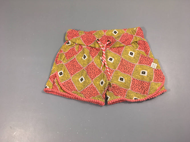 Short molleton rose motifs, Jubel, moins cher chez Petit Kiwi