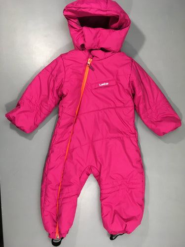 Combinaison de ski rose Wed'ze à capuche, moins cher chez Petit Kiwi