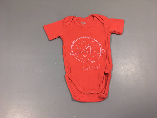 Body m.c orange foncé What's that?, moins cher chez Petit Kiwi