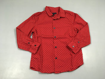 Chemise m.l rouge étoiles