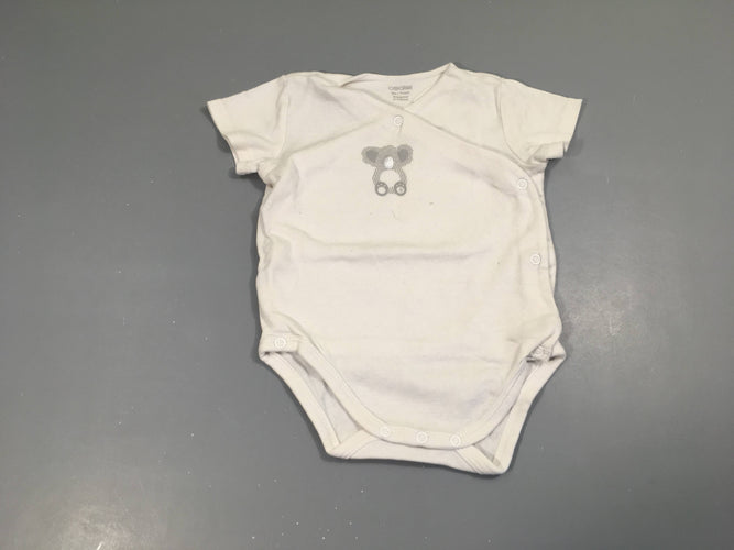 Body m.c blanc Koala, moins cher chez Petit Kiwi