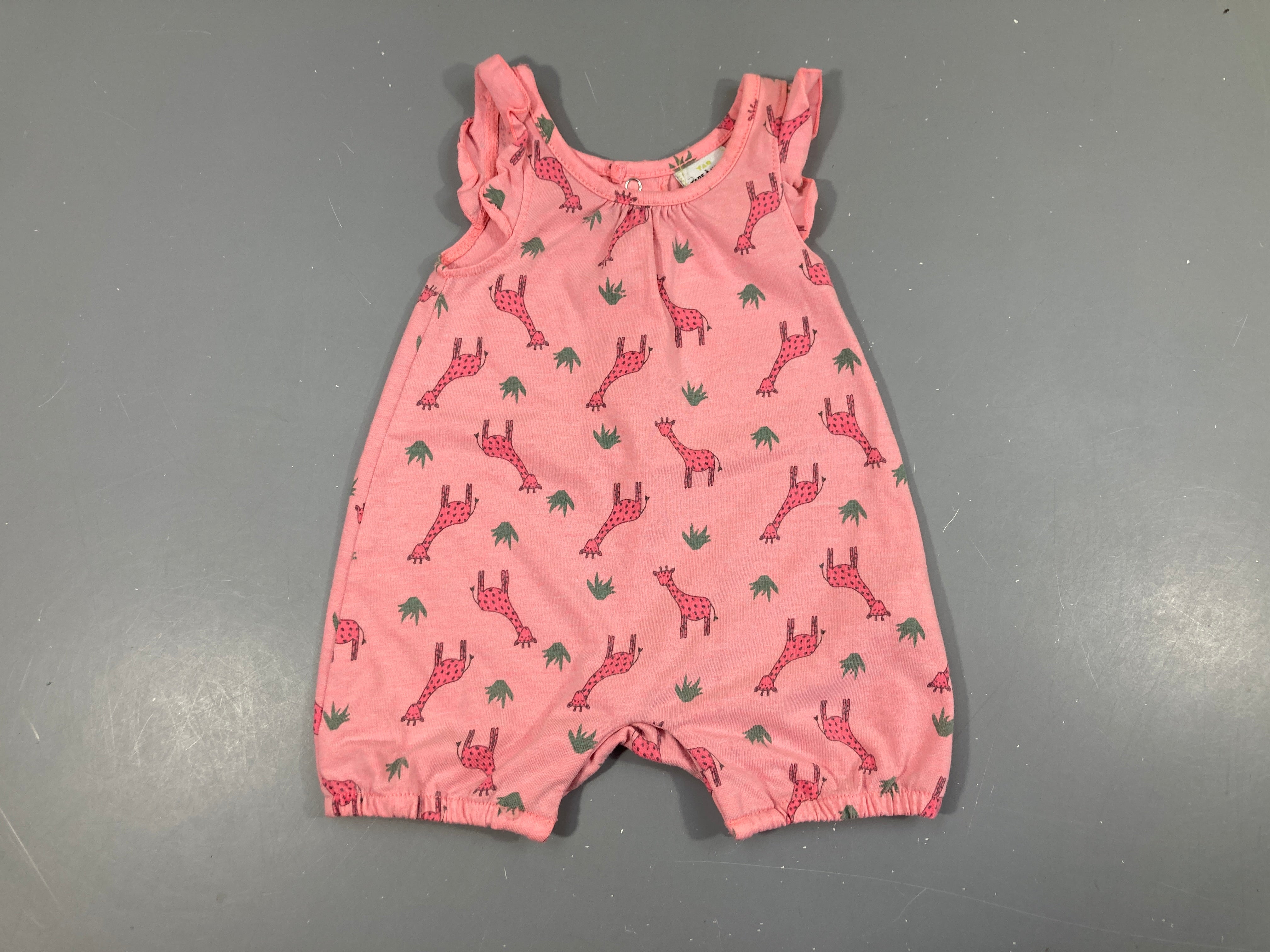 Combishort rose girafe Légèrement bouloché