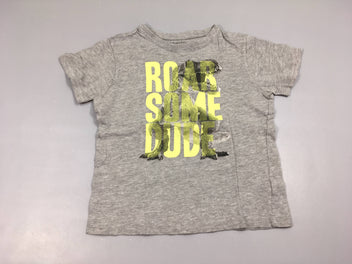 T-shirt m.c gris chiné roar dino