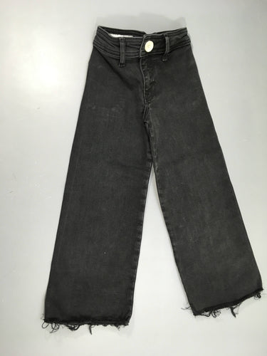 Jeans large effet effiloché noir, moins cher chez Petit Kiwi
