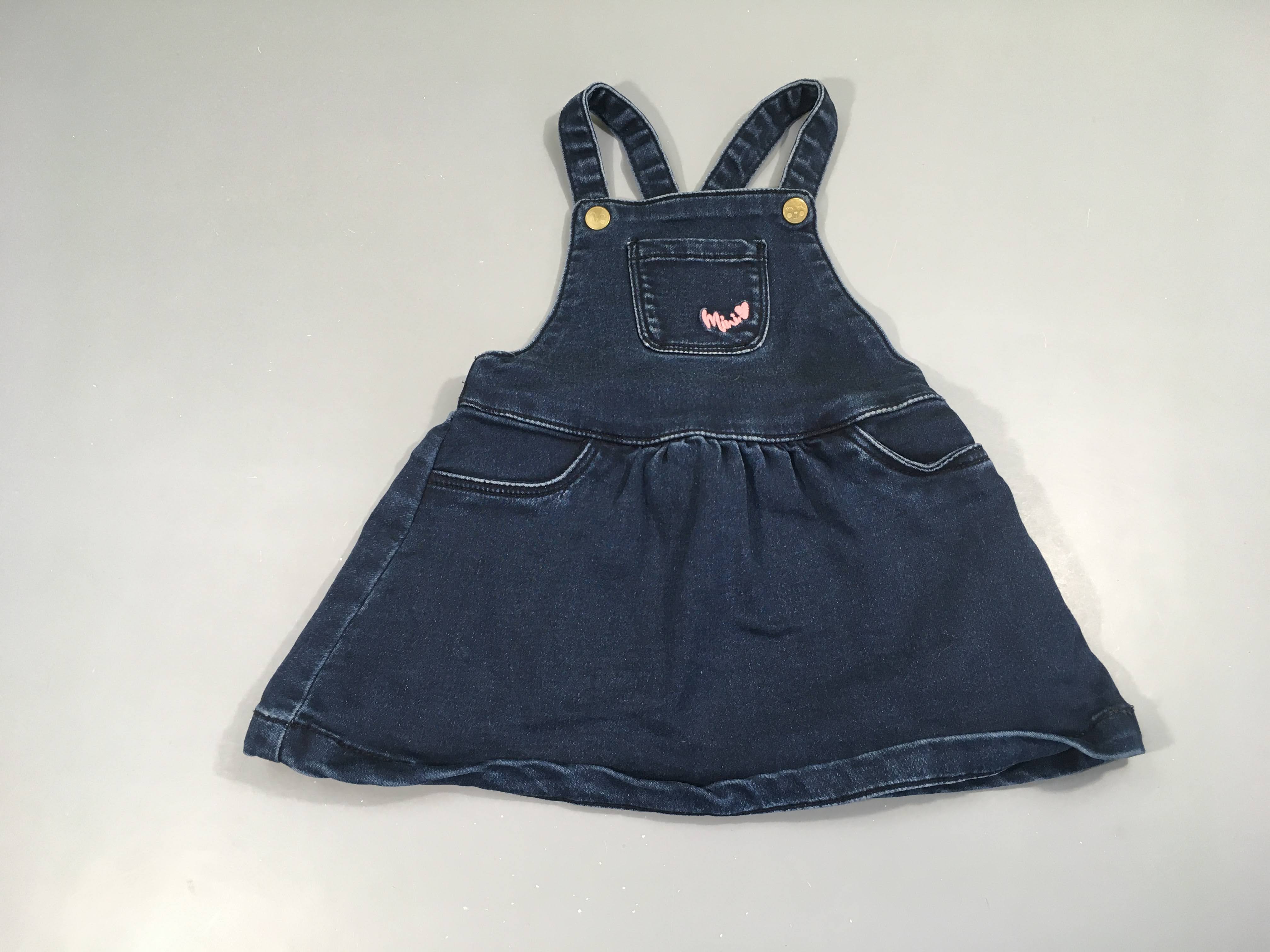 Robe salopette en jean Mini