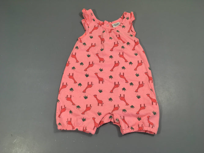 Bar.boteuse rose Girafes froufrou manches, moins cher chez Petit Kiwi