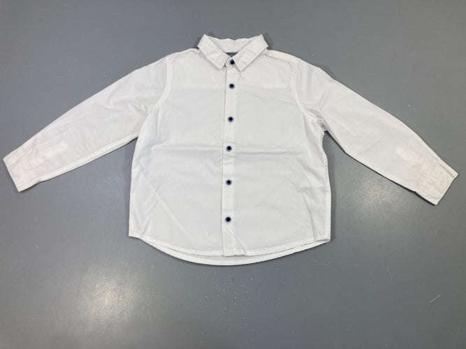Chemise m.l blanche, moins cher chez Petit Kiwi