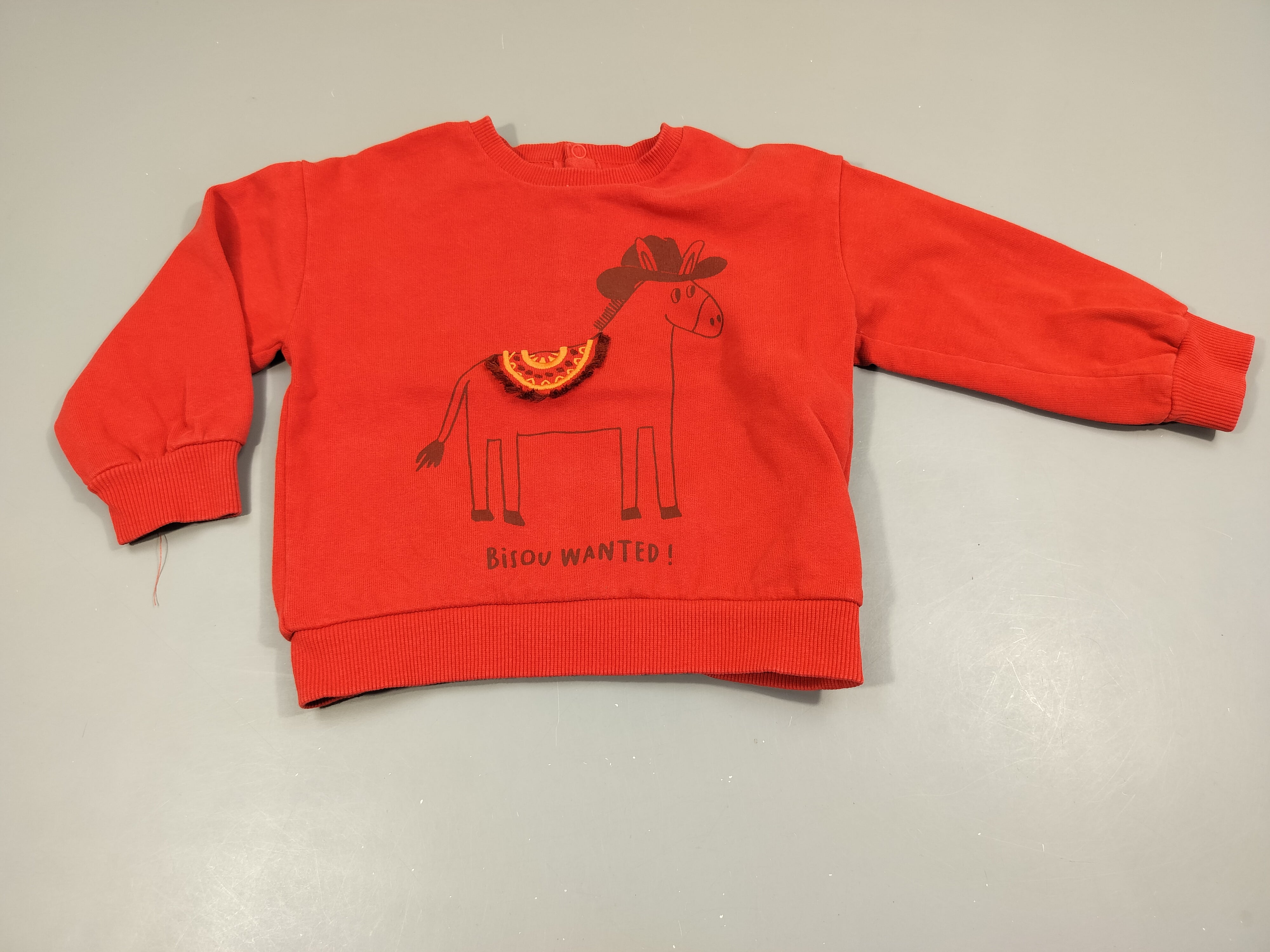 Swet fin rouge , cheval. 