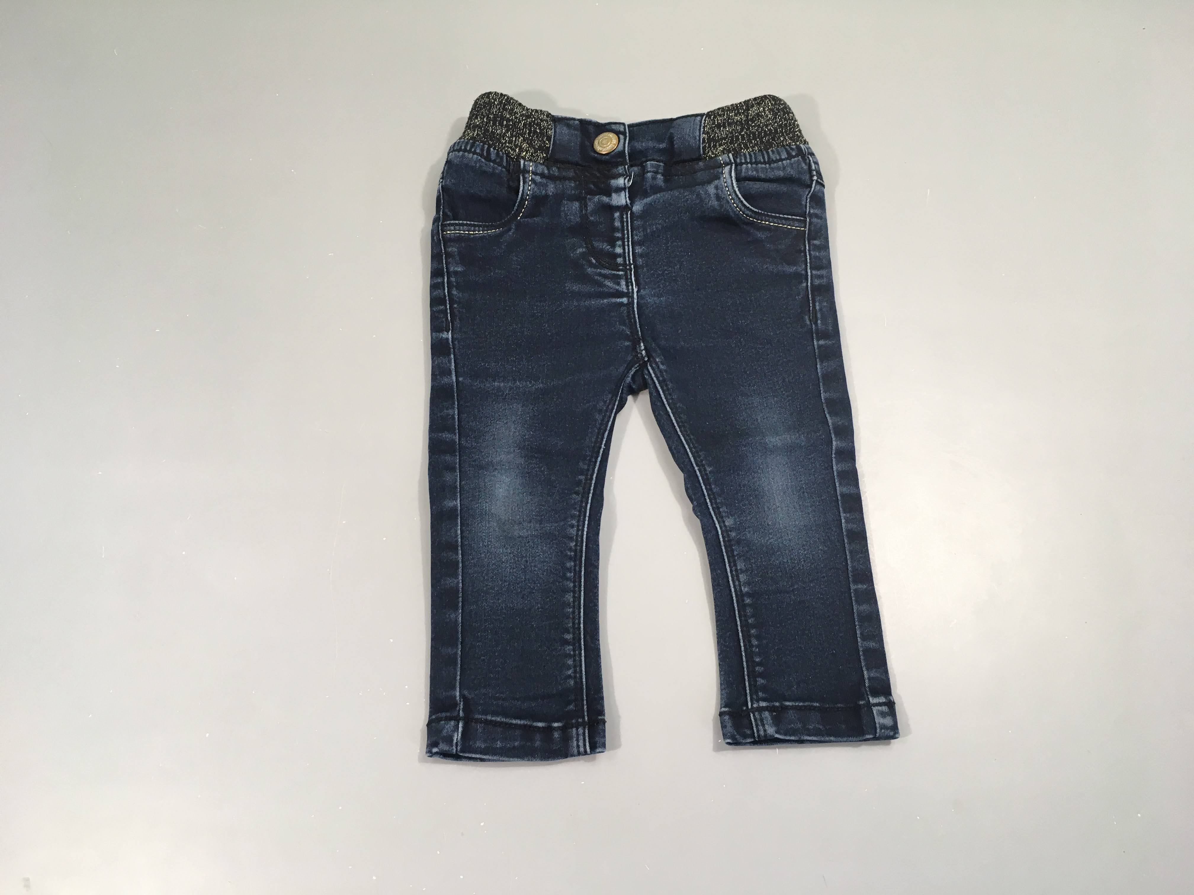 Jeans taille élastique irisée