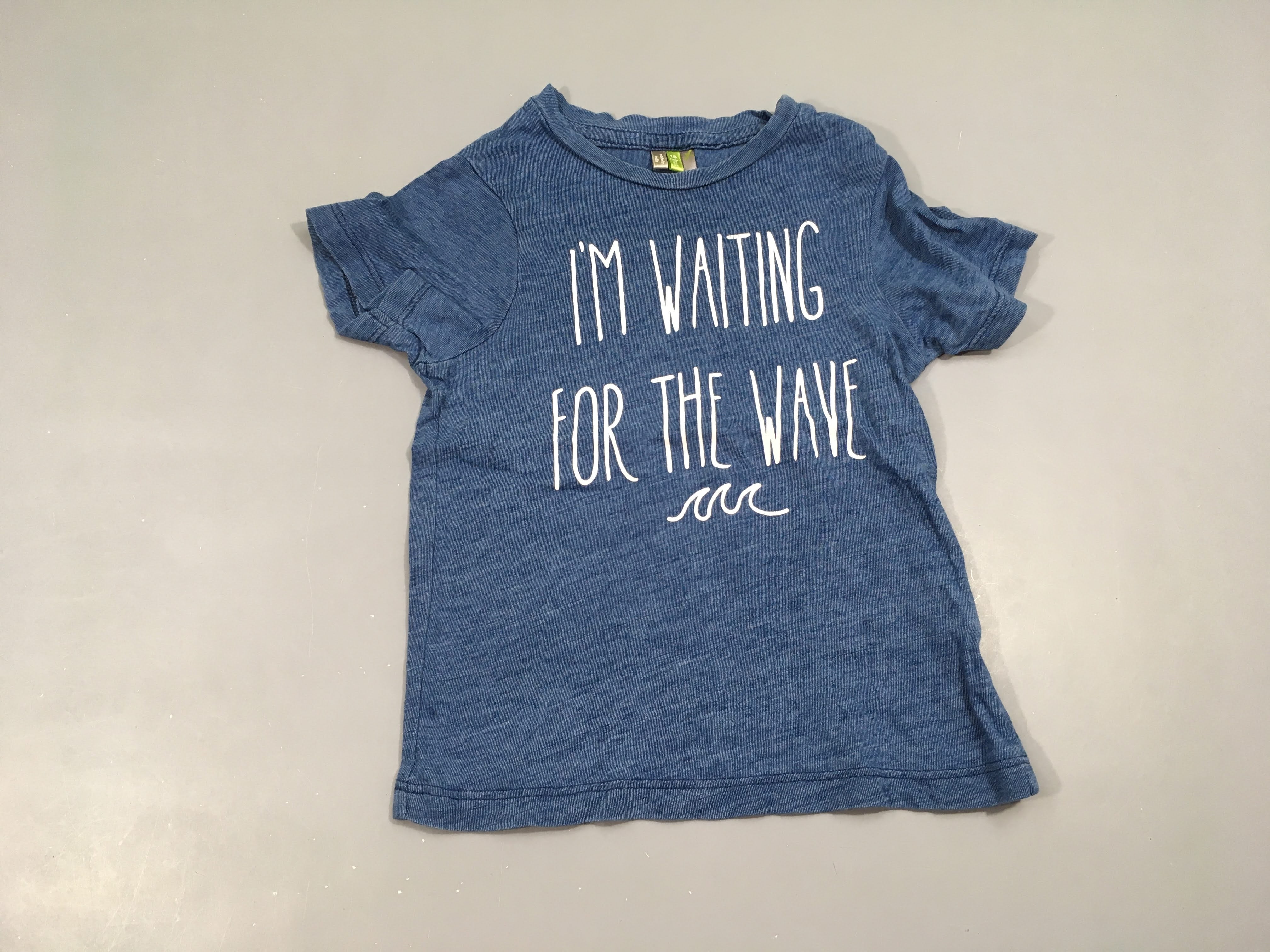 T-shirt m.c bleu flammé waiting