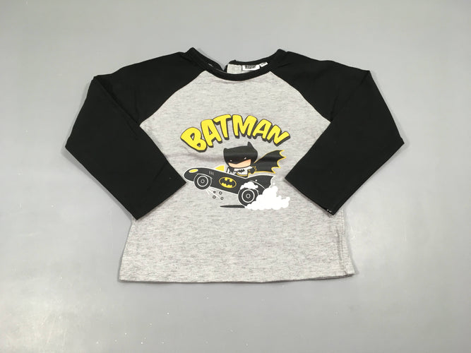T-shirt m.l gris/noir Batman, 100% coton, moins cher chez Petit Kiwi