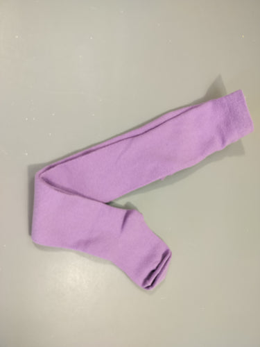 Collants mauves,légèrement boulochés, moins cher chez Petit Kiwi
