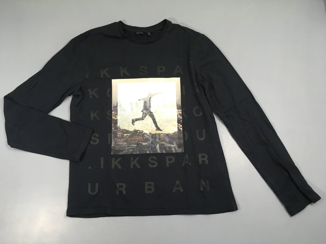 T-shirt m.l noir Ikks, moins cher chez Petit Kiwi